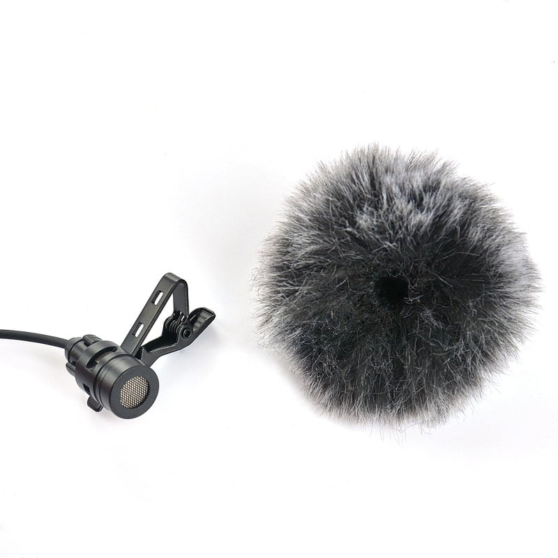 Ruittos 5 Packs Lavalier Microphone Wind Screen Furry Muffs Diameter 1cm Fits Most Lapel Clip Lav. Mini Lapel Microphone Dead Cat Windscreens (5 deadcats) - Image 3